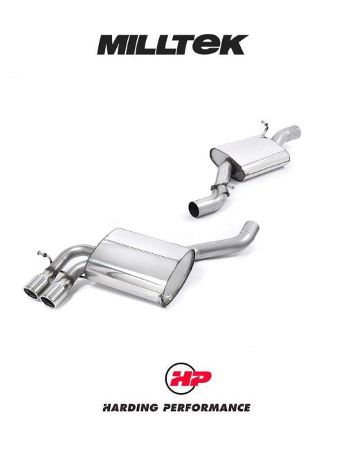 MILLTEK Cat-back – Audi S3 Sportback 8P - Resonated (quieter)