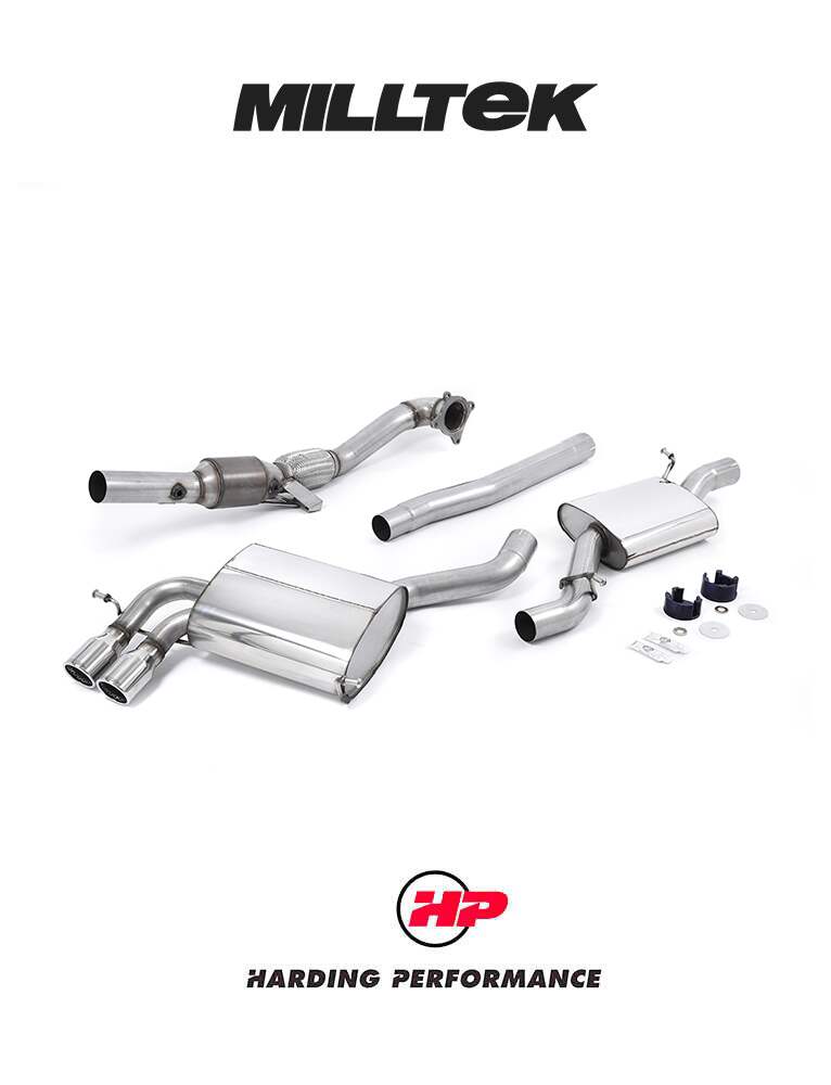 MILLTEK Turbo-back including Hi-Flow Sports Cat – Audi S3 Sportback 8P [SSXAU199]