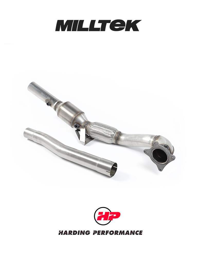 MILLTEK Catted Downpipe – Audi TT Mk2 TTS quattro, suits MILLTEK 2.75″ cat-back systems only [SSXAU204]