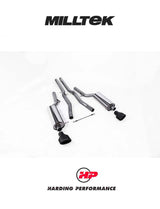 MILLTEK Cat-back – Audi RS6 C5 - Non-resonated (louder) - Black Oval Tips