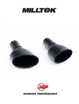 MILLTEK Cat-back – Audi RS6 C6 - Resonated - Ceramic-coated Black Satin Dual-Oval