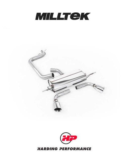 MILLTEK Cat Back Audi TT Mk2 2.0 TFSI 2WD Dual Requires Valance From The 3.2 V6 Model - SSXAU235