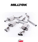 MILLTEK Cat-back – Audi A5 2.0 TFSI Cabriolet, Coupe & Sportback - Quad Outlet