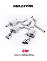 MILLTEK Cat-back – Audi A5 2.0 TFSI Cabriolet, Coupe & Sportback - Quad Outlet