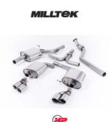 MILLTEK Cat-back – Audi A5 2.0 TFSI Cabriolet, Coupe & Sportback - Dual Outlet