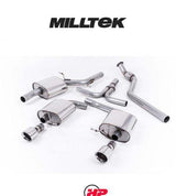 MILLTEK Cat-back – Audi A5 2.0 TFSI Cabriolet, Coupe & Sportback - Dual Outlet