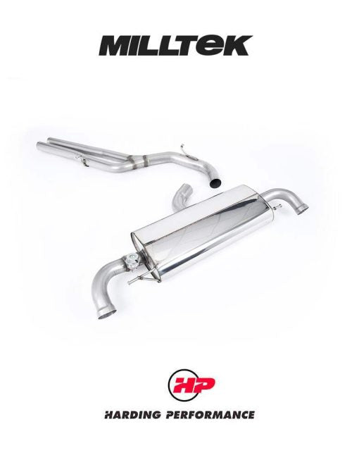 MILLTEK Cat-back – Audi TT RS Mk2 2.5 TFSI Quattro - Non-resonated / Race