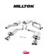 MILLTEK Cat Back Audi S5 3.0 TFSI Quattro S Tronic B8 Version Quad - EC-approved - Quad - Polished
