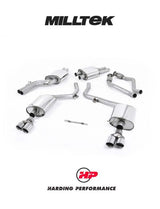 MILLTEK Cat Back Audi S4 3.0 TFSI B8 Quad - EC-approved - Quad - Polished