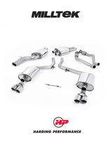 MILLTEK Cat Back Audi S4 3.0 TFSI B8 Quad - Race - Quad - Polished