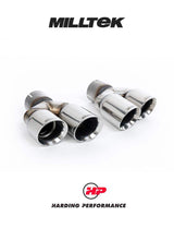 MILLTEK Cat Back Audi S5 3.0 TFSI Quattro S Tronic B8 Version Quad - EC-approved - Quad - Polished