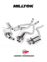 MILLTEK Cat-back – Audi RS5 B8 Coupe - Resonated (quieter)