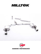 MILLTEK Cat Back Audi A4 3.0 TDI B8 Quattro Dual Outlet - SSXAU438 - Cerakote black