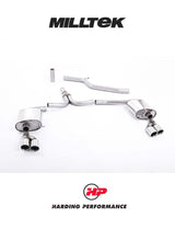 MILLTEK Cat-back – Audi A4 B8 3.0 TDI Quattro Quad-outlet - Polished