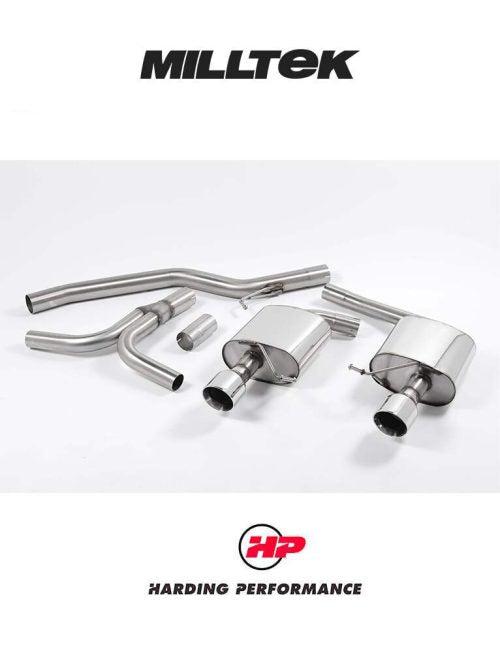 MILLTEK Cat-back – Audi A5 3.0 TDI DPF Quattro Cabriolet & Coupe, Dual Outlet - SSXAU273