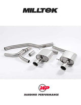 MILLTEK Cat-back – Audi A5 3.0 TDI DPF Quattro Cabriolet & Coupe, Dual Outlet - SSXAU273