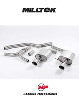 MILLTEK Cat-back – Audi A5 3.0 TDI DPF Quattro Cabriolet & Coupe, Dual Outlet - SSXAU273