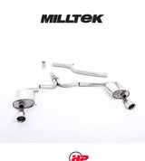 MILLTEK Cat-back – Audi A4 B8 2.0 TDI S line Dual-outlet - Polished