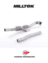 MILLTEK Downpipe VW Scirocco R - Milltek 3" Cat Back - Decat