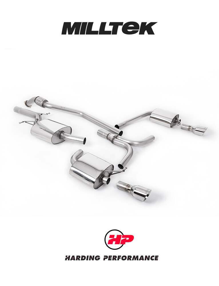 MILLTEK Cat-back – Audi A5 Sportback 2.0 TFSI, Manual, Dual-outlet [SSXAU318]