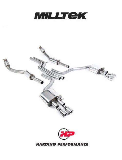 MILLTEK Cat-back – Audi S6 4.0 TFSI C7 - Non-resonated - Standard - Polished