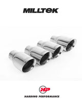 MILLTEK Cat-back – Audi S6 4.0 TFSI C7 - Resonated - Standard - Cerakote Black