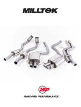 MILLTEK Cat-back – Audi RS4 B8 4.2 FSI quattro Avant - Non-resonated (louder)