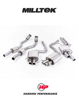 MILLTEK Cat-back – Audi RS4 B8 4.2 FSI quattro Avant - Resonated (quieter)