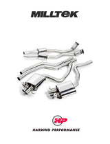 MILLTEK Cat-back – Audi RS4 B8 4.2 FSI quattro Avant - Non-resonated (louder)