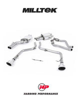 MILLTEK Cat Back Audi S5 3.0 TFSI Quattro S Tronic B8 Version Quad - Race - Dual Oval - Polished