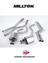 MILLTEK Cat-back – Audi RS6/RS7 C7 4.0 TFSI - Non-resonated (louder)