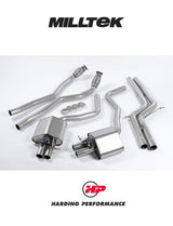 MILLTEK Cat-back – Audi RS6/RS7 C7 4.0 TFSI - Non-resonated (louder)
