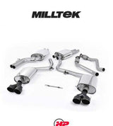 MILLTEK Cat-back – Audi S4 B8.5 3.0 TFSI - Standard - Cerakote Black