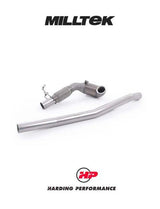 MILLTEK Downpipe – VW Golf MK7/7.5 R/8V S3 - 3" (76.2Mm) - Large Bore Downpipe and Hi-Flow HJS Sports Cat - Milltek Cat Back 3"