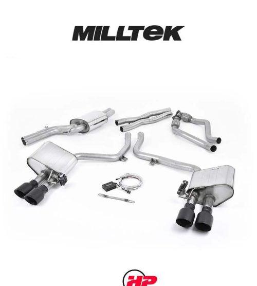 MILLTEK ValveSonic Cat-back – Audi S4 B8.5 3.0 TFSI - Black Velvet