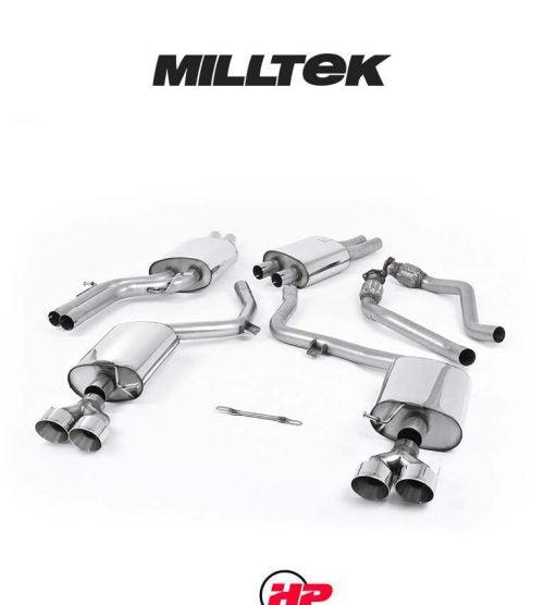 MILLTEK Cat-back – Audi S5 B8.5 3.0 TFSI - Resonated - Polished