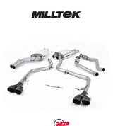 MILLTEK Cat-back – Audi S5 B8.5 3.0 TFSI - Resonated - Black velvet