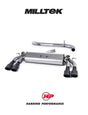 MILLTEK Cat-back – Audi S3 Sportback 8V/8V.2 - Non-resonated - Valved - Quad Oval Cerakote Black Tips
