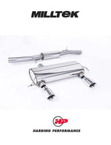 MILLTEK 3-inch Cat-back – Audi TT 225 Quattro - Resonated - Polished