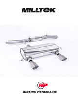 MILLTEK Cat Back Audi TT 225 Quattro 3 Inch System Lightweight - SSXAU427