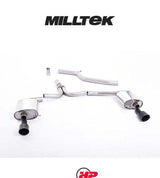 MILLTEK Cat-back – Audi A4 B8 2.0 TDI S line Dual-outlet - Cerakote Black