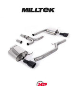 MILLTEK Cat-back – Audi A5 3.0 TDI DPF Quattro Cabriolet & Coupe, Dual Outlet - SSXAU440 - Cerakote black