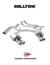 MILLTEK Cat-back – Audi S6 4.0 TFSI C7 - Non-resonated - ValveSonic - Polished