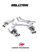 MILLTEK Cat-back – Audi S6 4.0 TFSI C7 - Resonated - ValveSonic - Polished