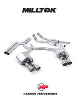 MILLTEK Cat-back – Audi S6 4.0 TFSI C7 - Non-resonated - ValveSonic - Titanium