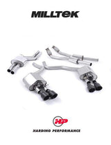 MILLTEK Cat-back – Audi S6 4.0 TFSI C7 - Resonated - ValveSonic - Cerakote Black