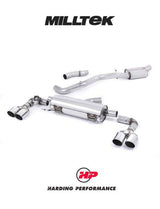 MILLTEK Cat-back – Audi S1 - Resonated - Round - Polished