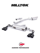 MILLTEK Cat-back – Audi S1 - Resonated - Oval - Cerakote Black