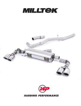 MILLTEK Cat-back – Audi S1 - Non-resonated - Oval - Polished