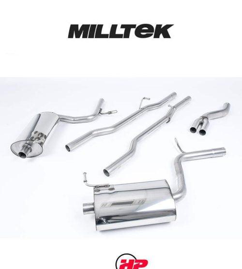 MILLTEK Cat Back Audi A4 2.0 TFSI B7 Quattro Tiptronic Models Only - Non-resonated / Race - SSXAU516